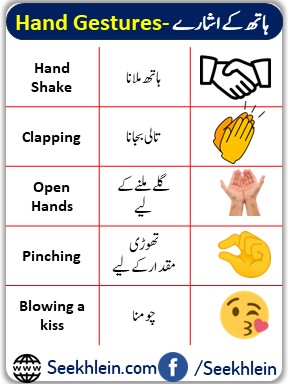75+ Gestures With Urdu Meanings