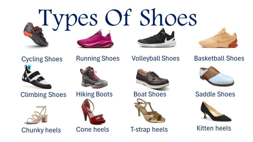 types of shoes